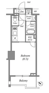 東京都港区赤坂9【マンション】の間取り