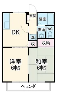 ハイツ桐【1階】の間取り