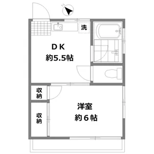 サフラン【1階】の間取り