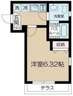 NSGATE西大島west【1階】の間取り