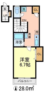 東京都世田谷区桜丘3【アパート】の間取り