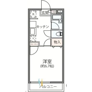 ライラック多摩【1階】の間取り