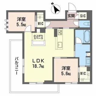 メゾンruebriller【2階】の間取り