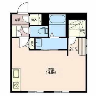 1Rの間取り画像