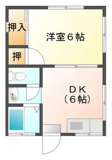 八戸コーポ【2階】の間取り