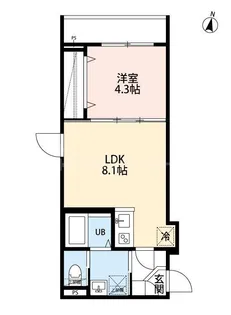 yui terraceII【2階】の間取り