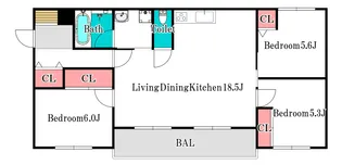 サウスウインドIII【3階】の間取り