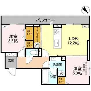 新潟県新潟市東区石山2【アパート】の間取り