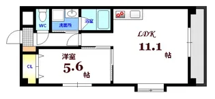 コンフォール空港通り【6階】の間取り