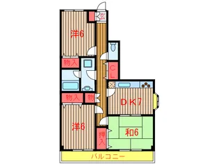 クレッセント薬園台【1階】の間取り
