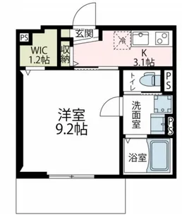 ラフィネ鷺沼【1階】の間取り