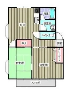 ベルエアー上田【2階】の間取り