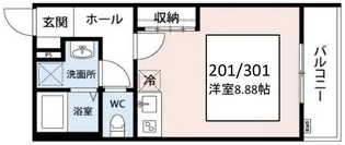 東京都日野市東平山3【アパート】の間取り