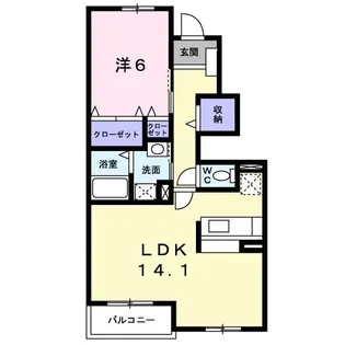 大阪府交野市星田7【アパート】の間取り