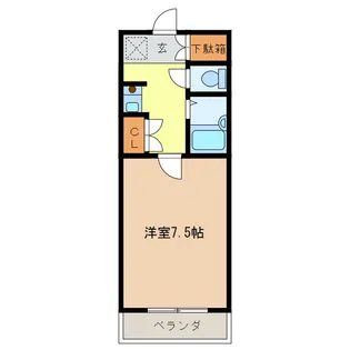 サバービア理科大【2階】の間取り