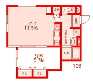 Tommy-HouseKikuna【1階】の間取り