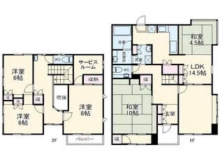 静岡県浜松市中央区市野町【一戸建】の間取り