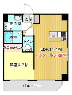 ism(イズム)【7階】の間取り