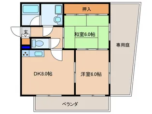 サンクレスト本庄【1階】の間取り