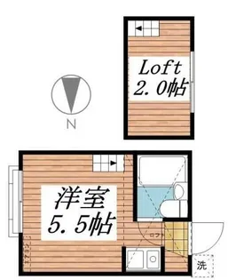 エステート西横浜【2階】の間取り