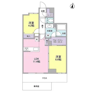 ディアレンス高島台【2階】の間取り