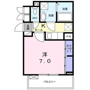 アウル瑞江【2階】の間取り