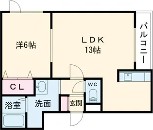 レインボーハウスファミール新中野【2階】の間取り