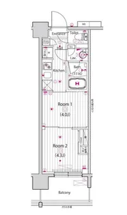 東京都江東区東砂3【マンション】の間取り