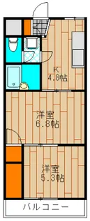 アビタシオン道【4階】の間取り