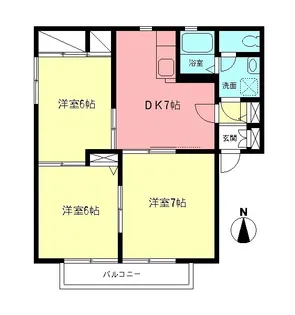 エクシード湘南B【1階】の間取り