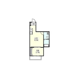 ひなたと春風のラテ【3階】の間取り