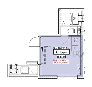 PROTO武蔵小山【4階】の間取り
