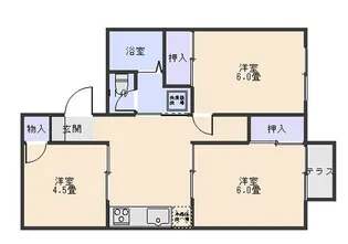 パークハウス【1階】の間取り