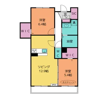 フェリシード【1階】の間取り