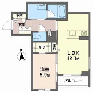 シャーメゾン宮II【2階】の間取り