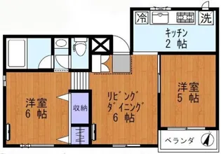 カロディカーサ相模大野【1階】の間取り