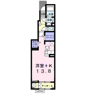 山形県上山市河崎2【アパート】の間取り