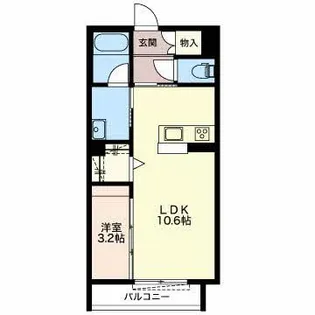 シャーメゾン フォレナ【1階】の間取り