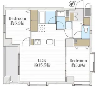 ドマーニ田端【2階】の間取り