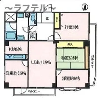 埼玉県所沢市けやき台1【マンション】の間取り