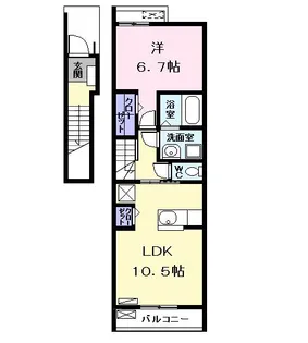 エスペランサ助光II【2階】の間取り