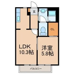 ドリームパレス蘇我【1階】の間取り