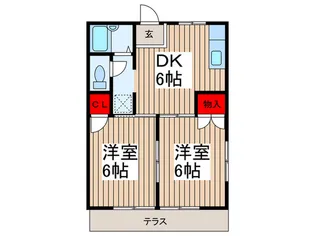 イースタンハイツ【1階】の間取り