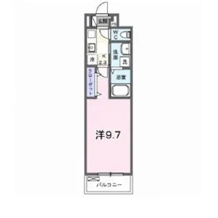 コーポハピネス白砂【2階】の間取り