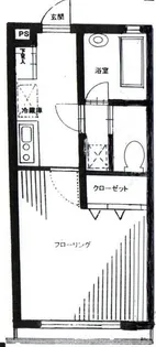 スカイキープ明大前【1階】の間取り