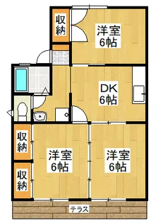 グリーンハイツA【1階】の間取り