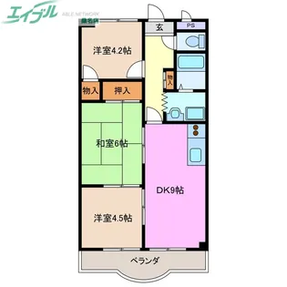 Gプラザ大藤【4階】の間取り