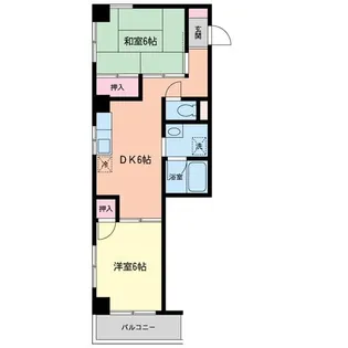 シャルマンクロワール【6階】の間取り