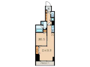 ア-ク銀座京橋【6階】の間取り