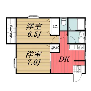 千葉県市原市白金町4【アパート】の間取り